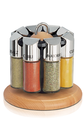Spice carousel with 8 spices