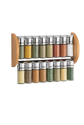 Spice rack with 16 spices