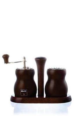 Cuneo Pepper Mill & Salt Shaker Walnut 301T (10cm)